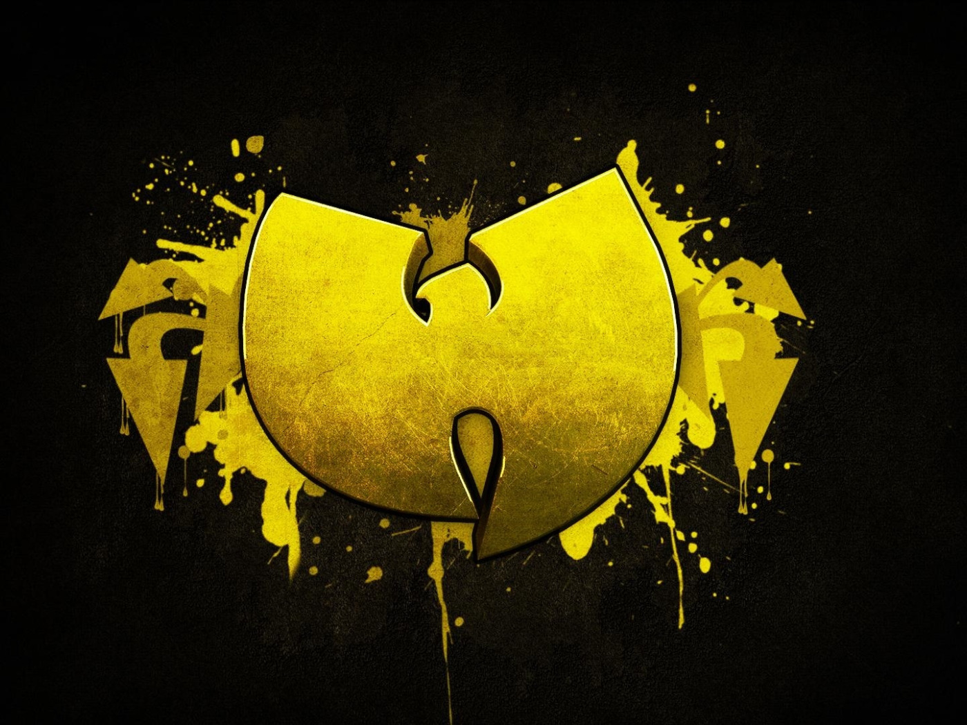 Music, Black, Logo, Wallpaper, Yellow, Wu-Tang Clan, Hardcore Hip-Hop. 