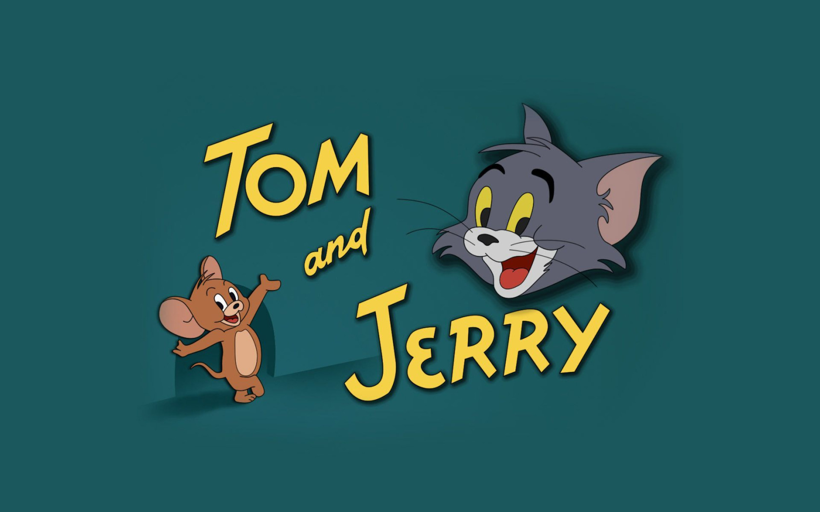 Обои для рабочего стола. кот, фон, мышь, Том и Джерри, Tom and Jerry. 