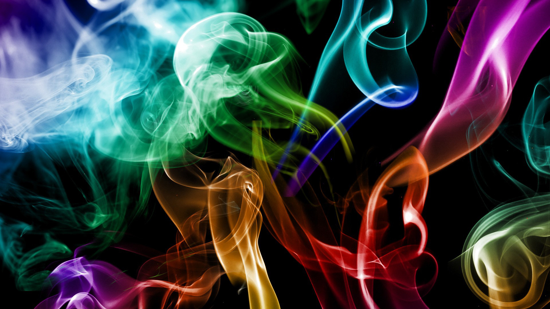 Скачать обои цвета, абстракция, креатив, дым, smoke, colours