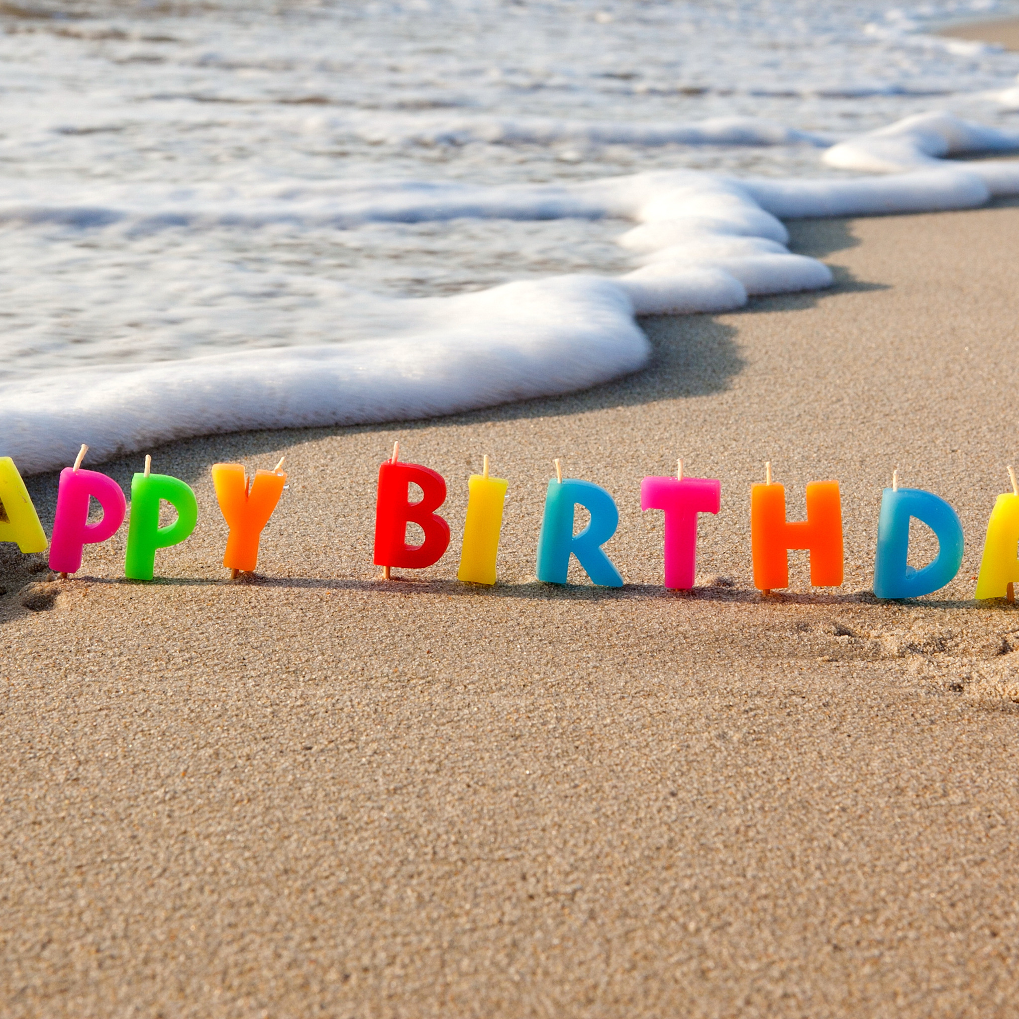 happy, beach, sea, sand, holiday, birthday, congratulations. 