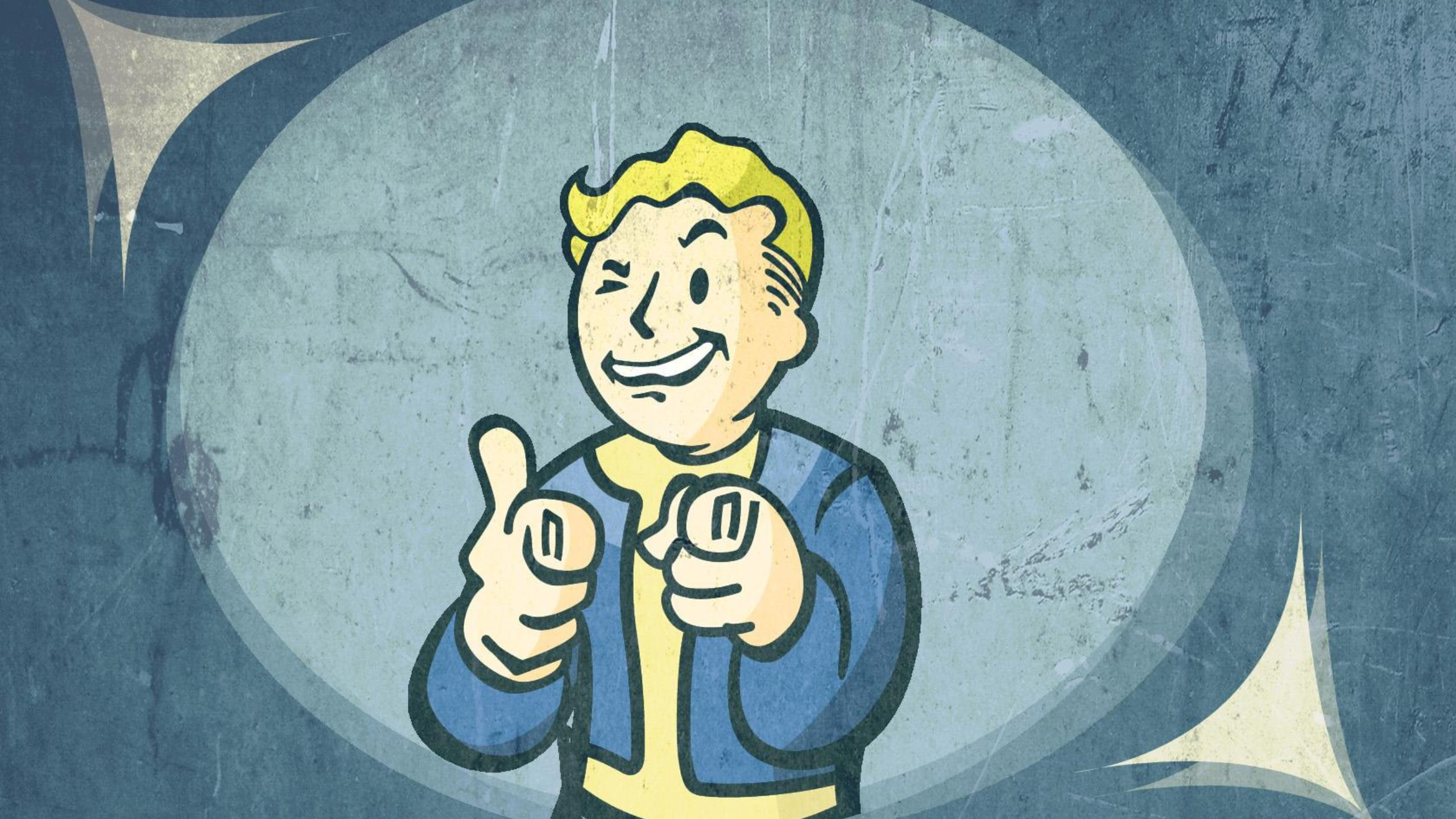 Скачать обои Fallout, Game, Bethesda, Vault Boy, Softworks, раздел игры в р...