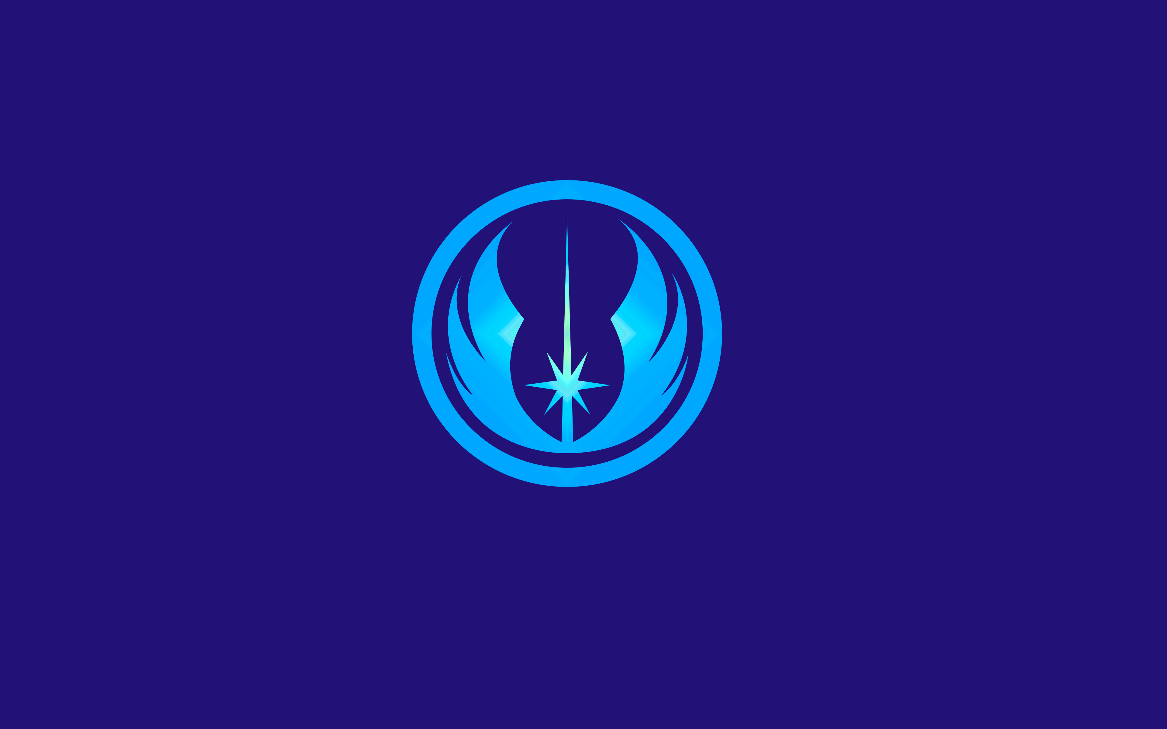 Скачать обои abstract, logo, Jedi Order, раздел разное в разрешении 3840x24...