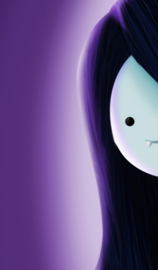 Обои для рабочего стола. фиолетовый, зубы, длинные волосы, Adventure Time, Marceline...
