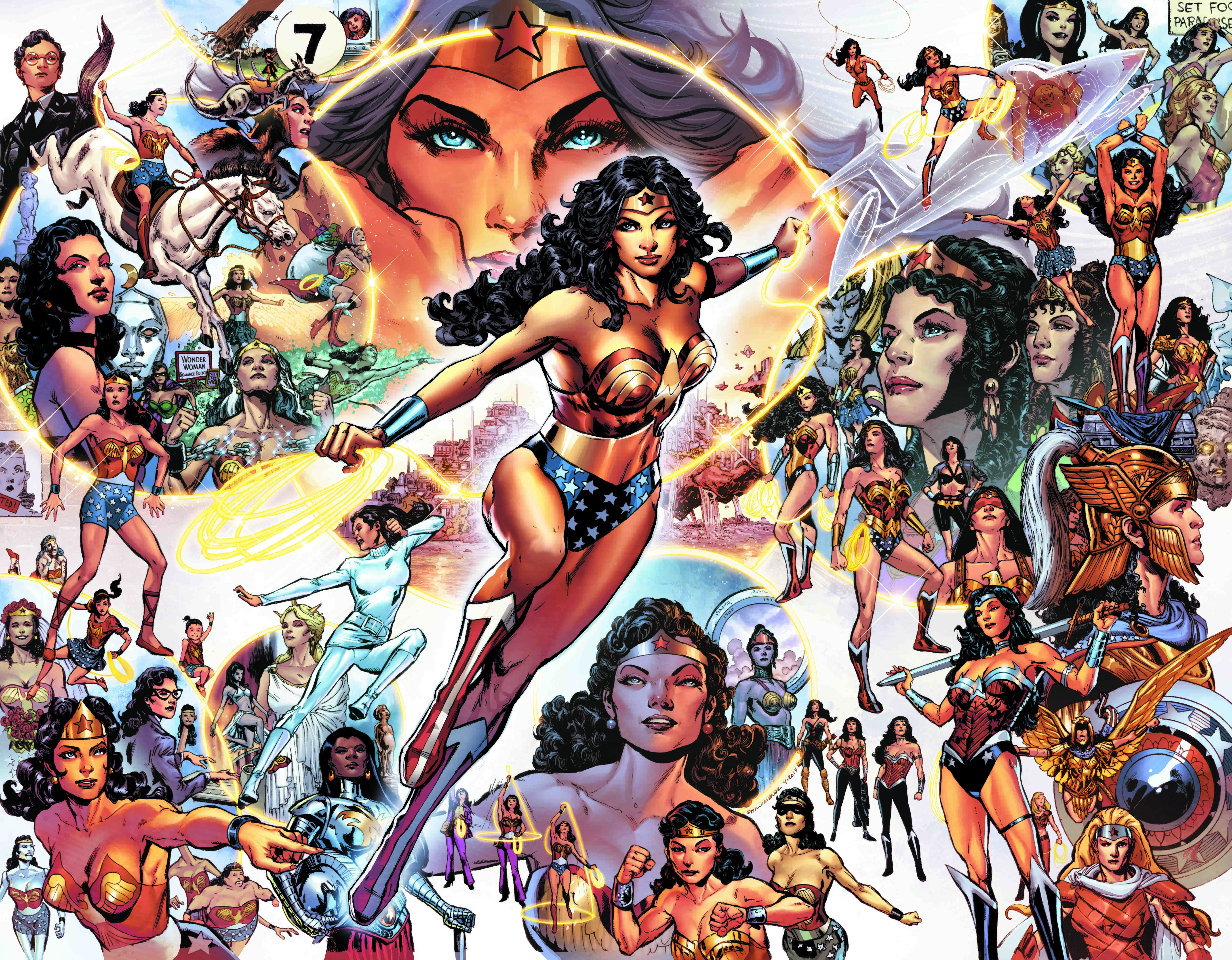 Скачать обои Wonder Woman, DC Comics, Диана, Diana, Чудо-женщина, Ама...