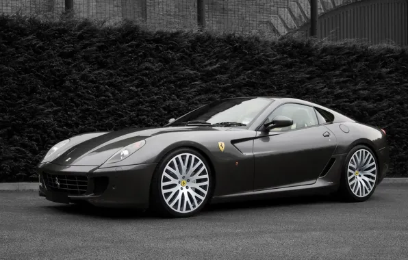 Картинка авто, черно-белая, Ferrari, Project Kahn