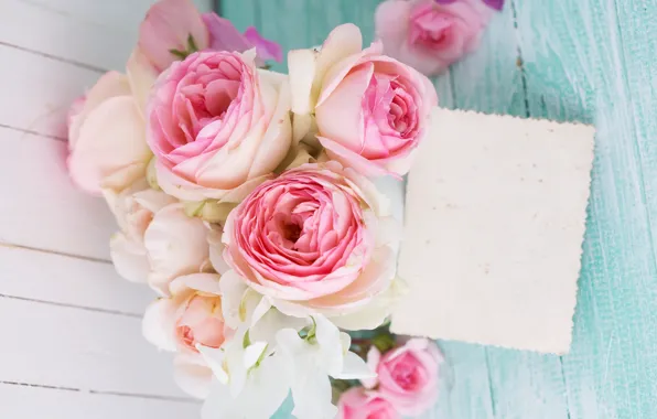 Картинка розы, букет, pink, flowers, soft, roses