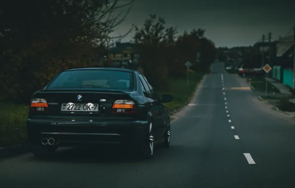 Картинка BMW, Седан, Чёрная, E39