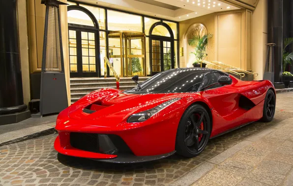 Картинка красный, Ferrari, sportscar, Ferrari LaFerrari