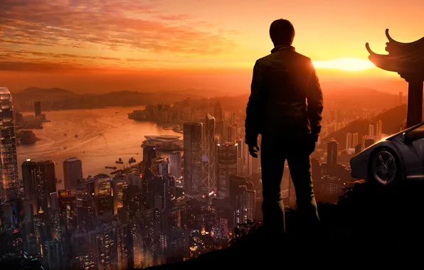 Картинка город, человек, True Crime: Hong Kong