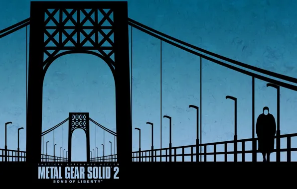 Картинка мост, minimalism, konami, Metal Gear Solid 2: Sons of Liberty, mgs