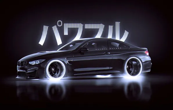 Картинка BMW, Japan, Car, Black, Style, by Khyzyl Saleem, M4