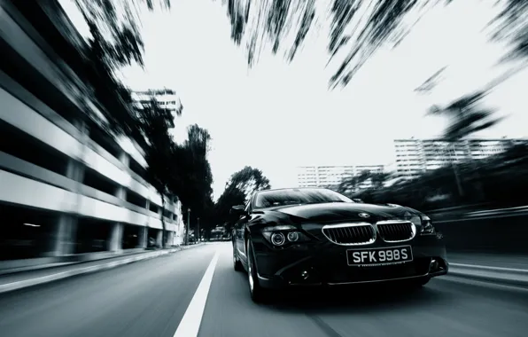 Картинка авто, черный, динамики, BMW