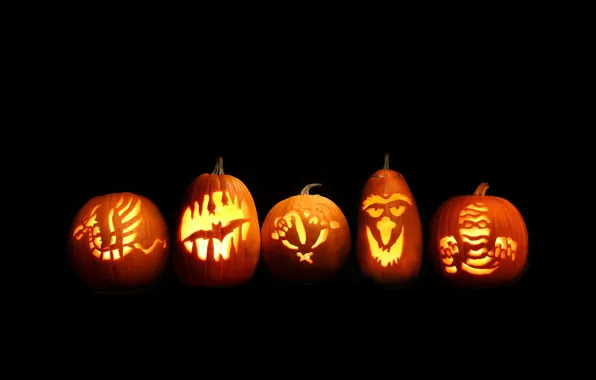 Картинка light, halloween, pumpkin