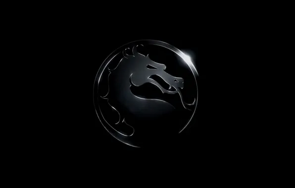 Картинка дракон, логотип, смертельная битва, mortal kombat x