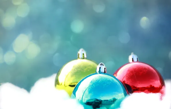 Картинка шарики, блеск, цвет, новый год, рождество