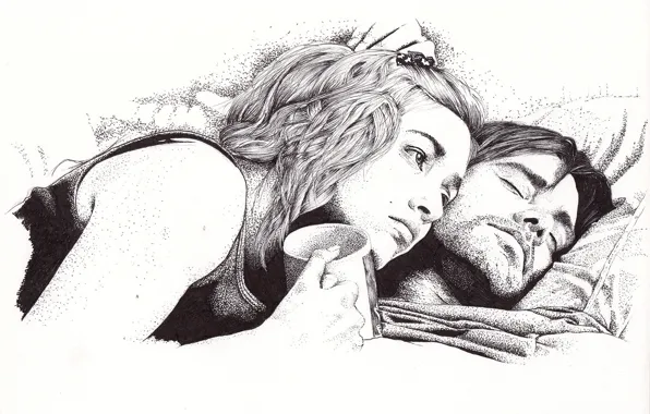 Картинка Кейт Уинслет, Eternal Sunshine of the Spotless Mind, Вечное сияние чистого разума, Джим Кэрри