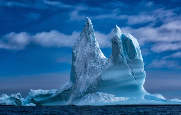 Картинка море, айсберг, Гренландия, Greenland, Baffin Bay, Море Баффина