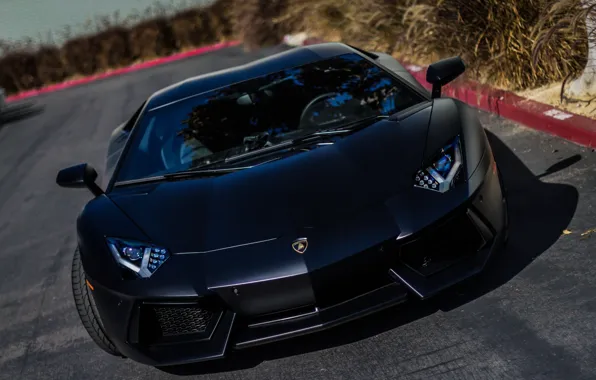 Картинка Lamborghini, black, Aventador