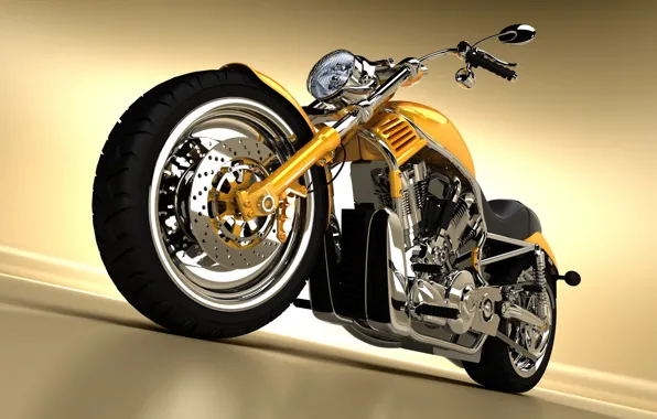 Картинка metal, chopper, motorcycle
