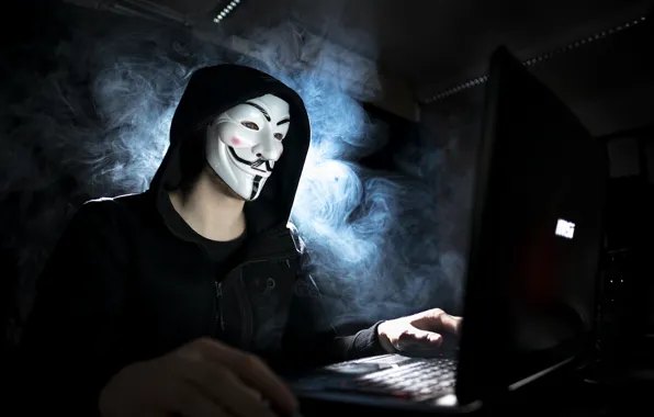 Картинка человек, маска, Anonymous