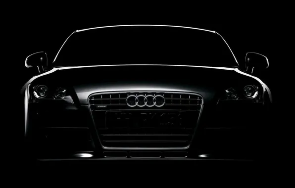 Картинка Audi, черный, контур
