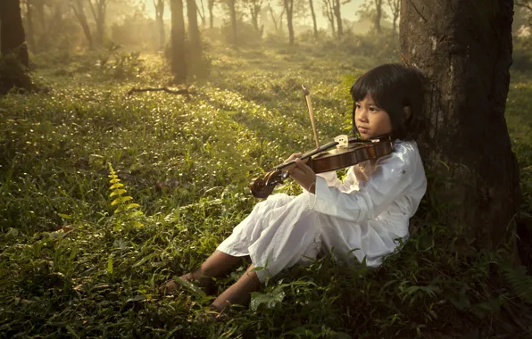 Картинка музыка, child, violin