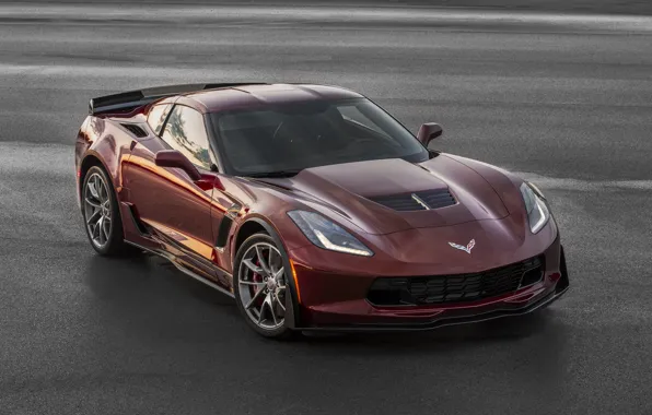 Картинка Z06, Corvette, Chevrolet, суперкар, шевроле, Coupe, корвет, 2015, Spice Red Design