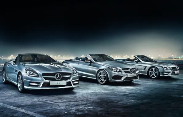 Картинка фон, Mercedes-Benz, Мерседес, передок, Cabrio, E-Klasse, SLK, кабриолеты