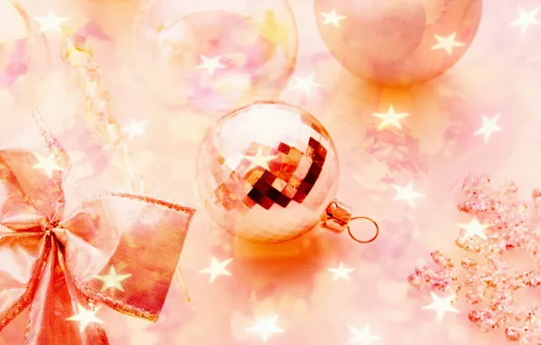 Картинка звезды, розовый, праздник, новый год, блестки, new year, pink, holiday, елочные шары