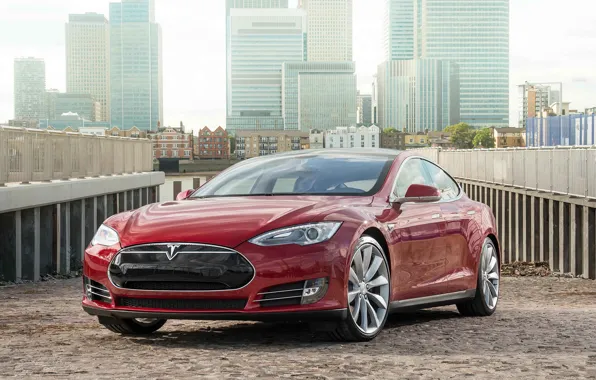 Картинка Tesla, industrial, Model S, 2014