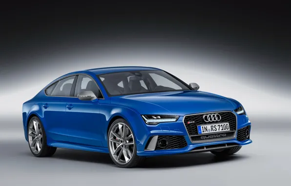 Картинка синий, Audi, ауди, RS 7, седн