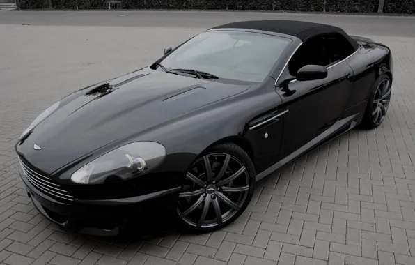Картинка Aston Martin, черный, DB9, black, Астон Мартин, ДБ9, 21"