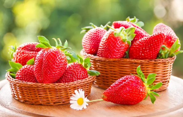 Картинка ягоды, клубника, red, корзинка, красная, fresh, спелая, sweet, strawberry, berries
