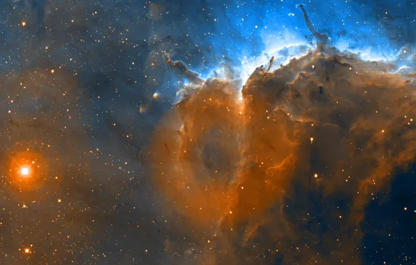 Картинка Звезды, Туманность Пеликан, Космос