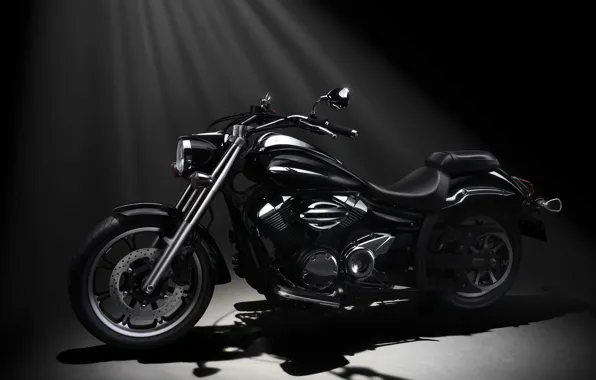 Картинка черный, Мотоцикл, Yamaha