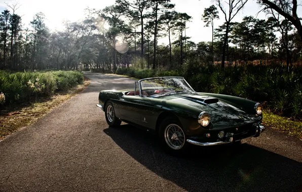 Картинка Ferrari, феррари, Cabriolet, 400, 1961, SWB, Superamerica