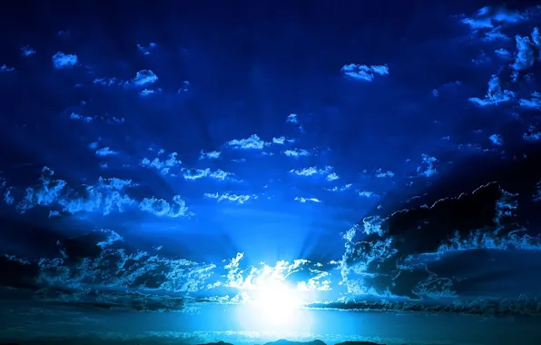 Картинка море, небо, свет