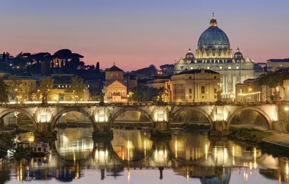 Картинка Neo, Beautiful, Italy, Bridge, Old, Rome, Building, Gothic, Vatican, Town, construction, Architecture, Classical, Roman, Edifices