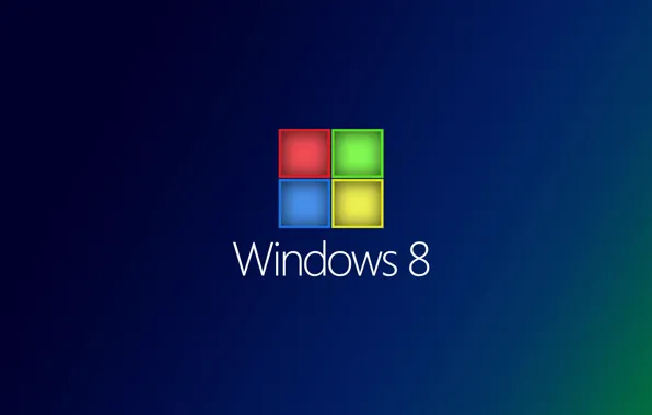 Картинка компьютер, текст, обои, цвет, логотип, эмблема, windows, операционная система, квадратик