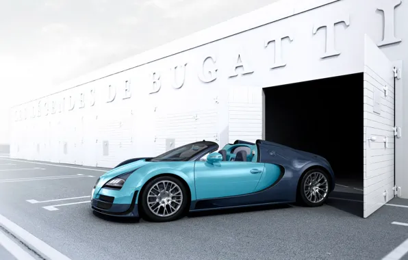 Картинка supercar, Bugatti Veyron, бугатти, автообои, Grand Sport, Vitesse