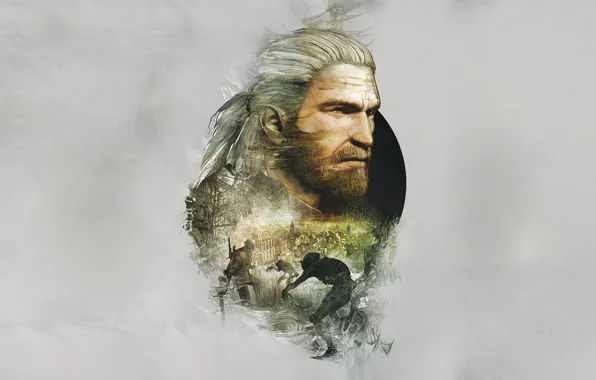 Картинка Ведьмак, The Witcher, Геральт, CD Projekt RED, The Witcher 3: Wild Hunt, Geralt, Ведьмак 3: …