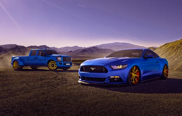 Картинка Mustang, Ford, Cars, Blue, Eragon, F150, 2015