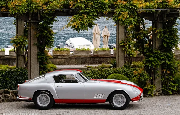 Картинка ретро, причал, классика, набережная, 1958, Tour de France, Ferrari 250 GT