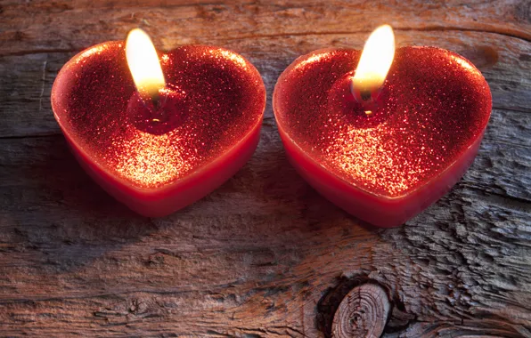 Картинка романтика, сердце, свечи, light, heart, romantic, Valentine's Day, candle