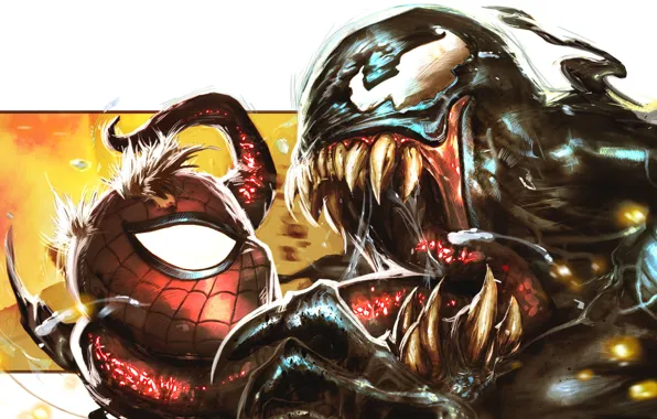 Картинка Marvel Comics, Spider-Man, Venom, symbiote