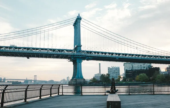 Картинка мост, USA, америка, сша, New York City, нью йорк, бруклинский мост