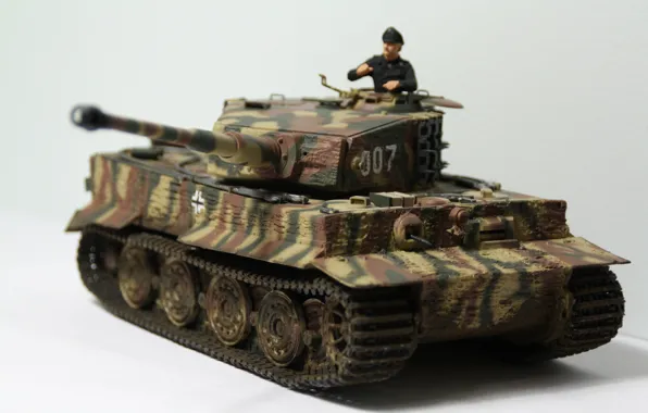Картинка игрушка, танк, Tiger, немецкий, моделька, тяжёлый
