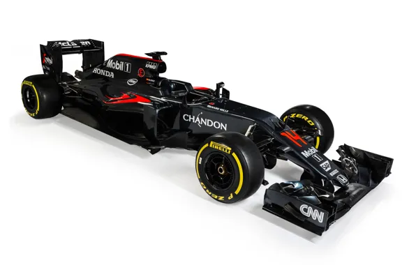 Картинка McLaren, белый фон, формула 1, болид, Honda, Formula 1, хонда, макларен, MP4-31