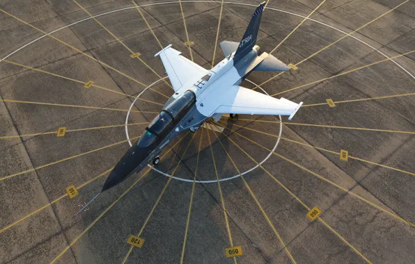 Картинка самолёт, аэродром, Lockheed Martin, учебно-боевой, T-50A