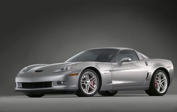 Картинка Z06, Corvette, silver